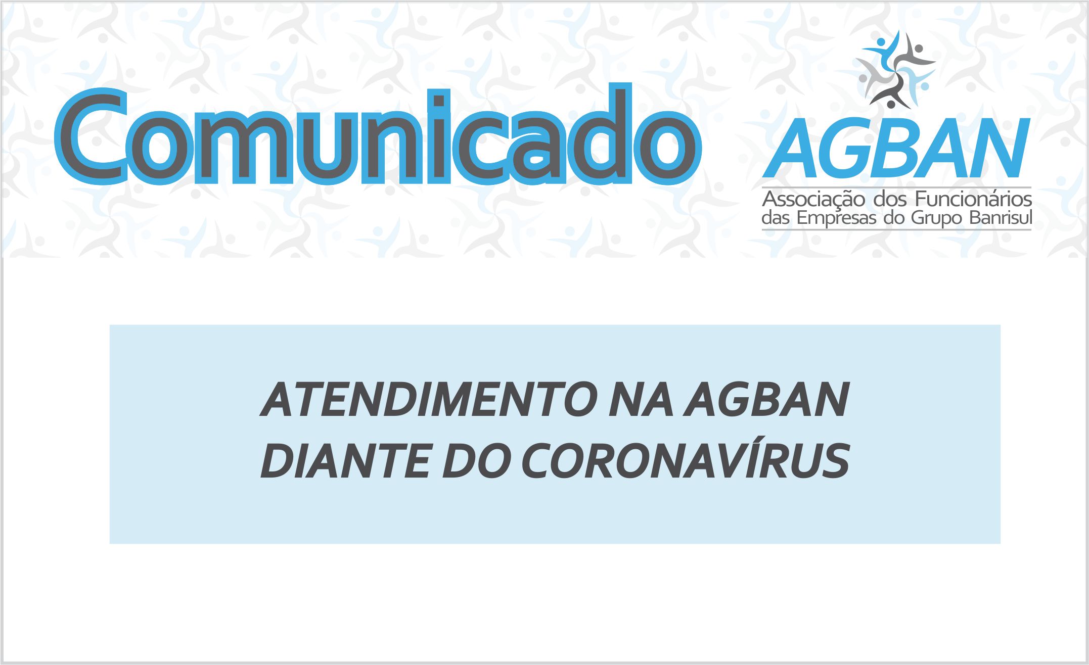 Comunicado: Coronavírus