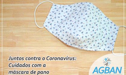 Juntos contra o Coronavírus: cuidados com a máscara de pano