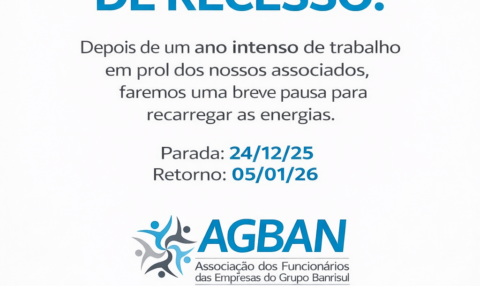 Recesso entre os dias 24/12 e 3/01