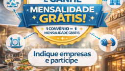 Sugira convênios e ganhe isenção da mensalidade