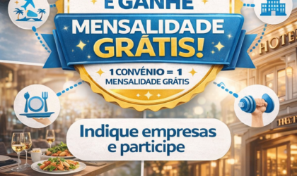 Sugira convênios e ganhe isenção da mensalidade