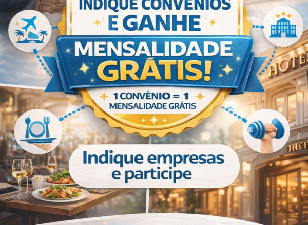 Sugira convênios e ganhe isenção da mensalidade