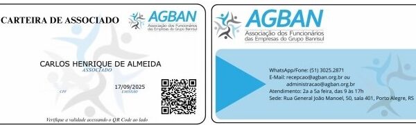 Carteirinhas da AGBAN estão prontas