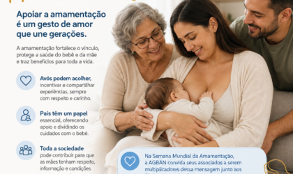 A AGBAN apoia todas as iniciativas de promoção e fortalecimento ao aleitamento materno