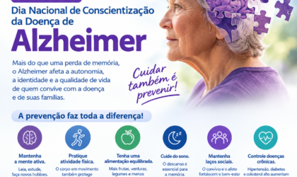 21 de setembro é dia de conscientizar sobre a doença de Alzheimer