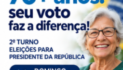 AGBAN incentiva os idosos a votarem neste domingo (25) para ajudarem a definir os rumos do país